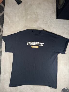Vanderbilt Commodores Football T Shirt Men's Large Black NCAA College